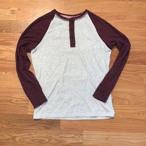 Puremeso Retro Henley Long Sleeve